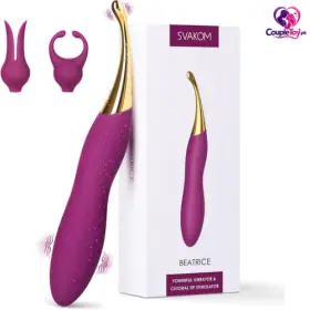 SVAKOM Clitoral Vibrator with 2 Silicone Heads